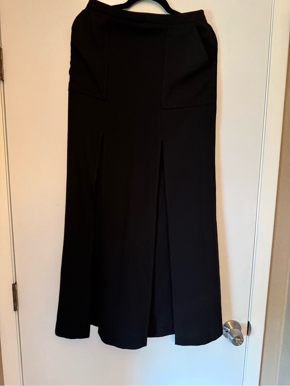 BCBGMaxAzria Black Maxi Skirt with Front Slits